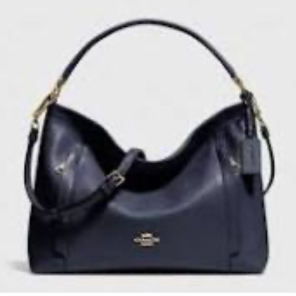 Coach Black Leather Scout Hobo Bag - Picture 2 of 9